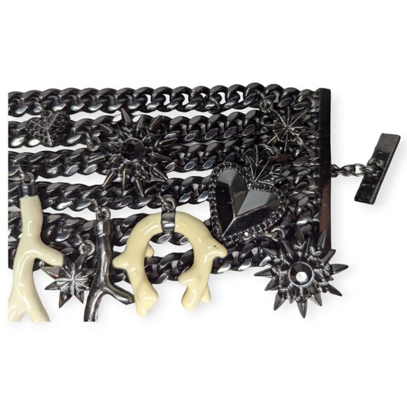 Givenchy Sacred Heart Multi Charm Bracelet Designed by Riccardo Tisci - Picture 4 of 14